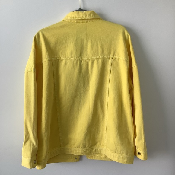 Vero Moda yellow oversized denim jacket size L - Picture 11 of 12